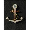 Image 1 : Superb Signed Butler Rhinestone Anchor Brooche