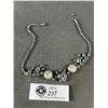 Image 1 : Good Rhinestone Necklace 1940's (Needs Repair)