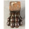 Image 2 : Unusual Circa 1840 Carved Mahogany Paw From A Piece Of Furniture