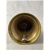 Image 2 : Vintage Brass Metal Bell w/ Wood Handle. Approx. 7"H