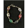 Image 1 : Vintage Murano Venetian Glass Stones Link Bracelet