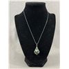 Image 1 : Nice Hand Crafted Pendant w/ Chain Necklace, Both Marked 18 K G.P.