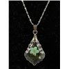 Image 2 : Nice Hand Crafted Pendant w/ Chain Necklace, Both Marked 18 K G.P.