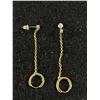 Image 2 : Gold w/ CZ Stone Necklace & Pair Of Earrings