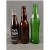 Image 3 : 3 Vintage Soda Pop/Beer Bottles (1 w/Contents) & 2 House Of Lethbridge Cocktail Glasses