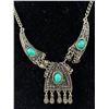 Image 2 : Vintage Filigree Design Turquoise Colour Stones Necklace