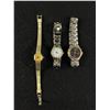Image 1 : 3 Ladies Quartz Watches, Marked Geneva Superior, Lorenzo Milano & Longines Swiss, All Batteries Requ