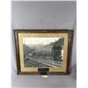Image 1 : Vintage Canadian Westinghouse Baldwin - Westinghouse Locomotive Framed Picture. NO SHIPPING. Approx.