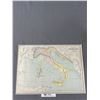 Image 2 : 1895 Double Sided Map Of British India & Italy