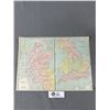 Image 1 : 1895 Double Sided Map Of England & Feudal France