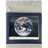 Image 2 : 3 Assorted Wall Art - 11.5" x 9" - Wood Inlay & Rio De Janeiro Plus 11.5" x 12.5" NASA Apollo 17 Ear