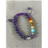 Image 2 : 2 Brand New Bracelets. Amethyst and Aquamarine