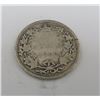 Image 1 : 1900 Canadian Silver 25 Cent Coin