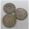 Image 2 : 3x Canadian Nickels 1942
