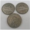 Image 1 : 3x Canadian Nickels 1939