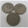 Image 2 : 3x Canadian Nickels 1938