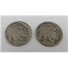 Image 1 : 2x USA Buffalo Nickels Dates Unknown