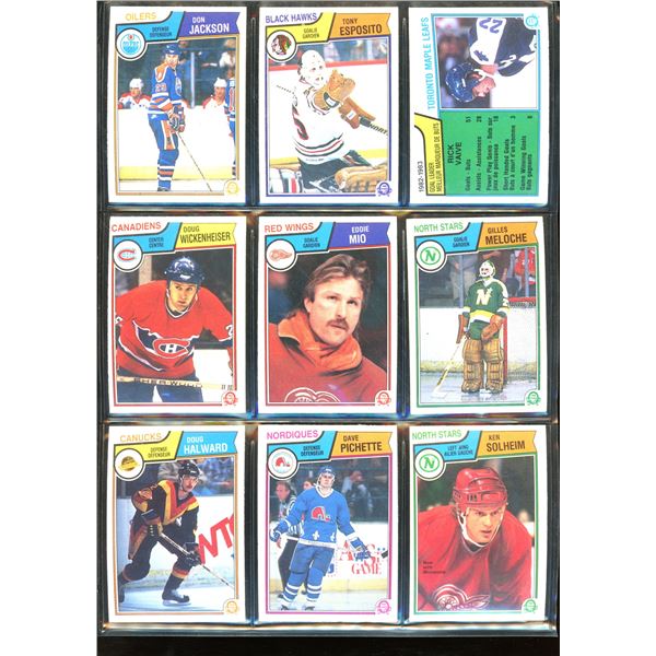 1983-84 OPC O-Pee-Chee Lot Of 9 Cards Various Teams & Players