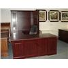 Image 1 : Mahogany Traditional Executive U-Shaped Double Ped