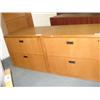 Image 1 : Lot Of 2 Dark Maple 2 Drawer Filing Cabinet