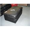 Image 1 : Black Poly Plush Ottoman