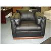 Image 1 : Black Sofa Chair W/brown Trim