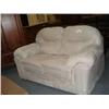 Image 1 : Cream Ultra Suede Plush Loveseat