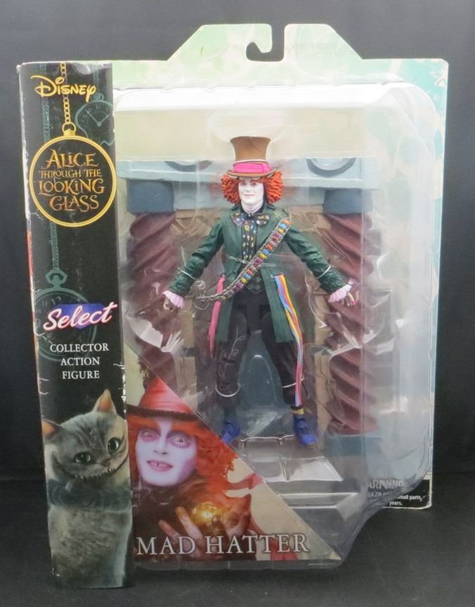 New Disney Alice Through the Looking Glass Mad Hatter Diamond Select Figure