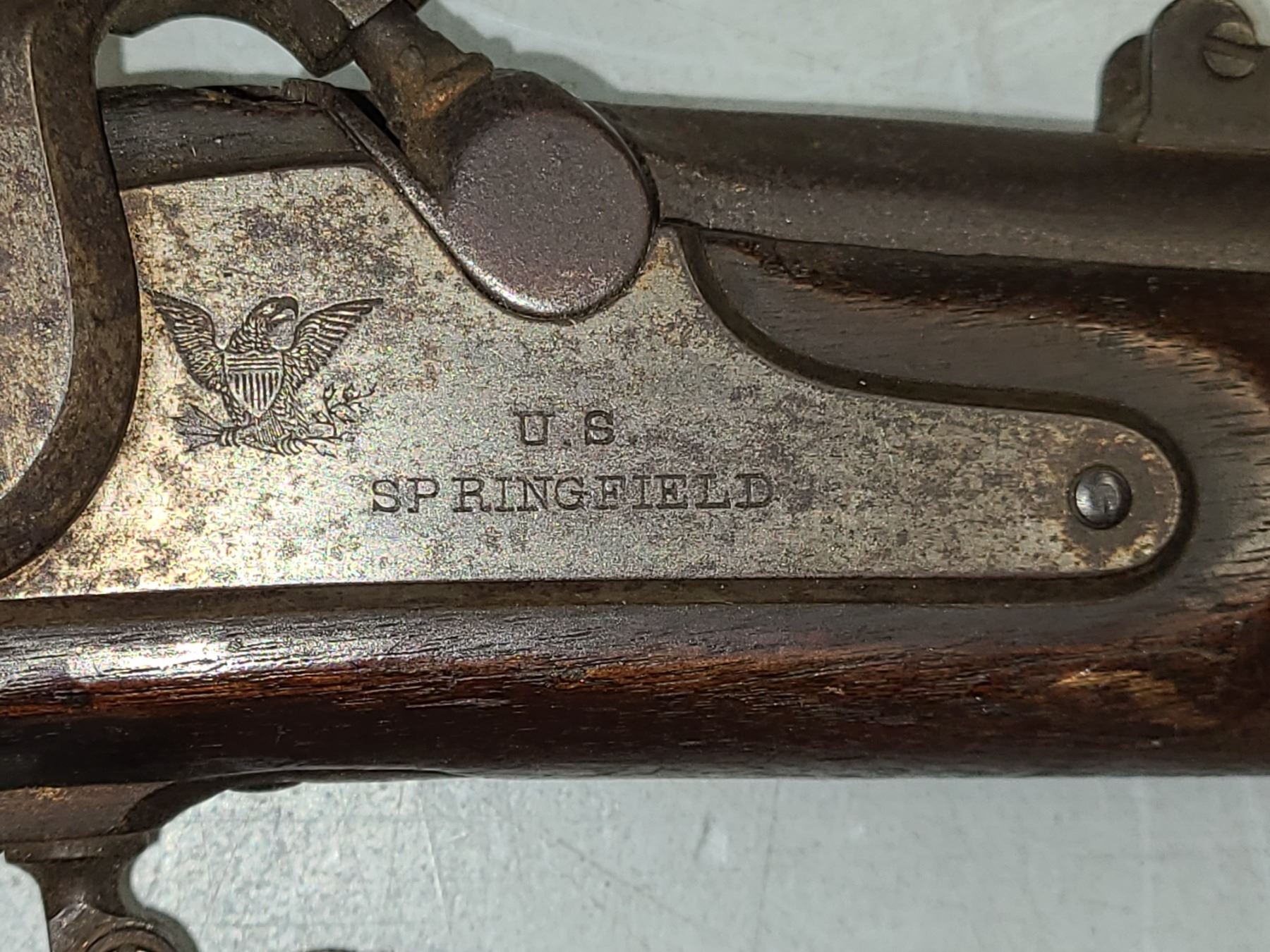 US Springfield 1864 Original Civil War Black Powder Rifle 58 Cal