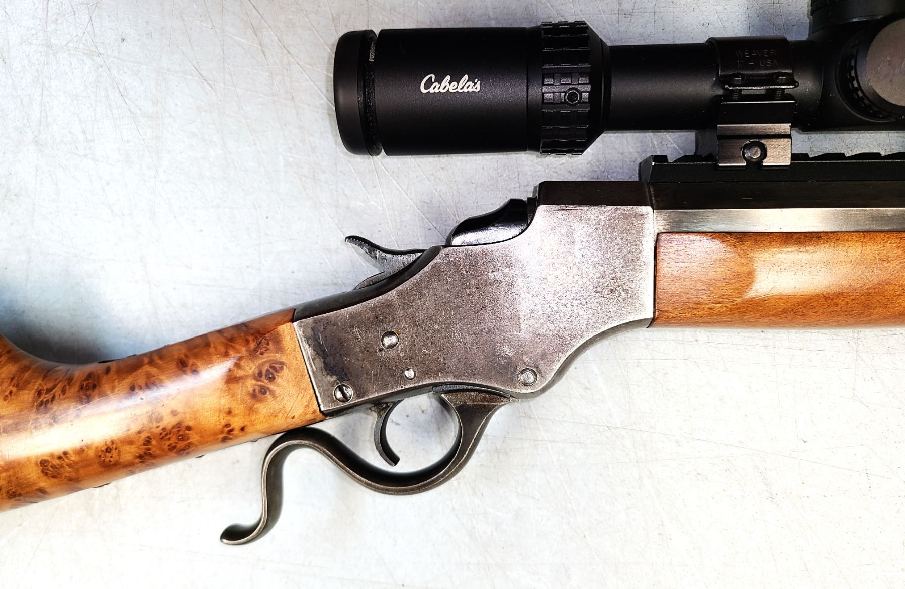 Stevens Falling Block Rifle Stevens Model 44 1/2 Falling Block Rifle 218 BEE c/w Scope