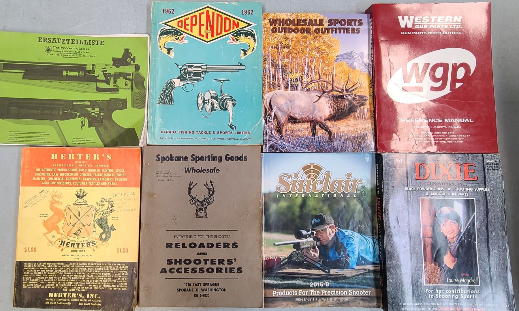Gun Parts & Catalogs 8 Books Dixie Gun Works Western Parts PLUS see list