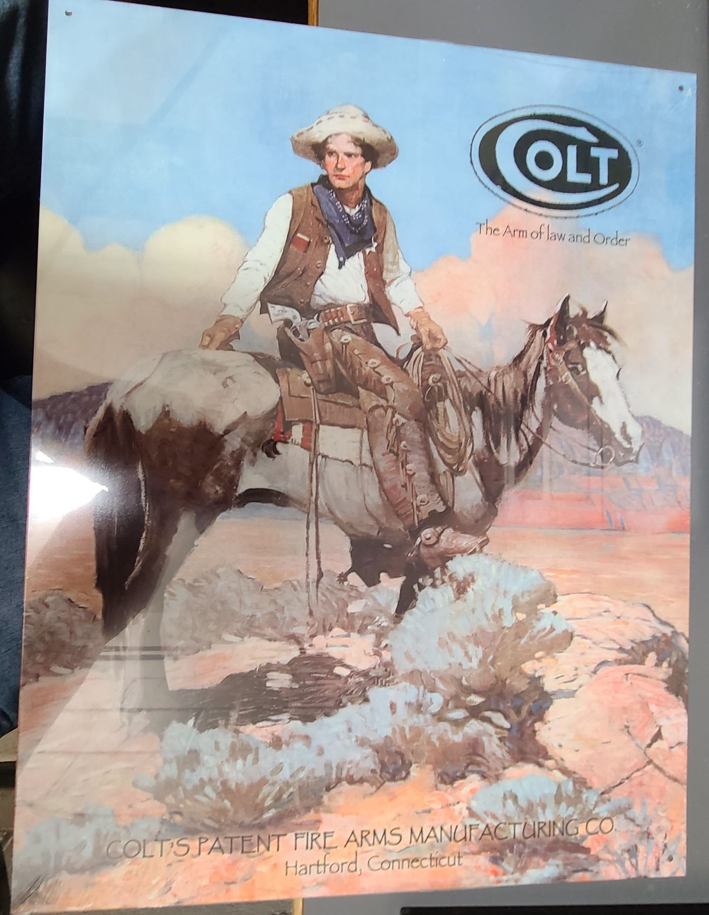 Colt Metal Sign Colt Cowboy Tin sign