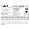 Image 1 : Basin Justified 4512