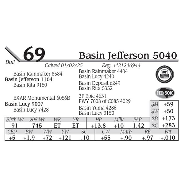 Basin Jefferson 5040