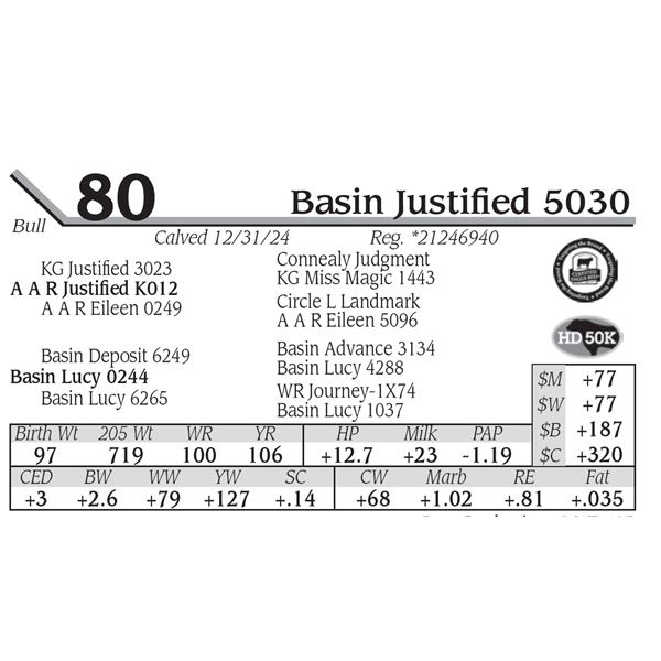 Basin Justified 5030