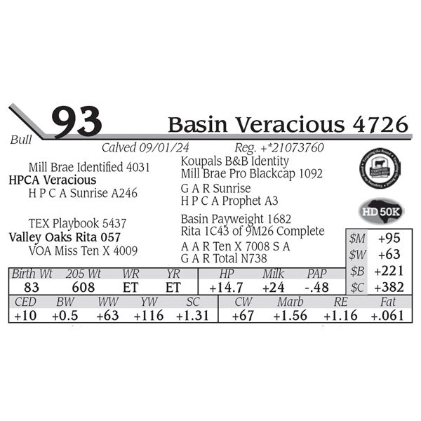 Basin Veracious 4726