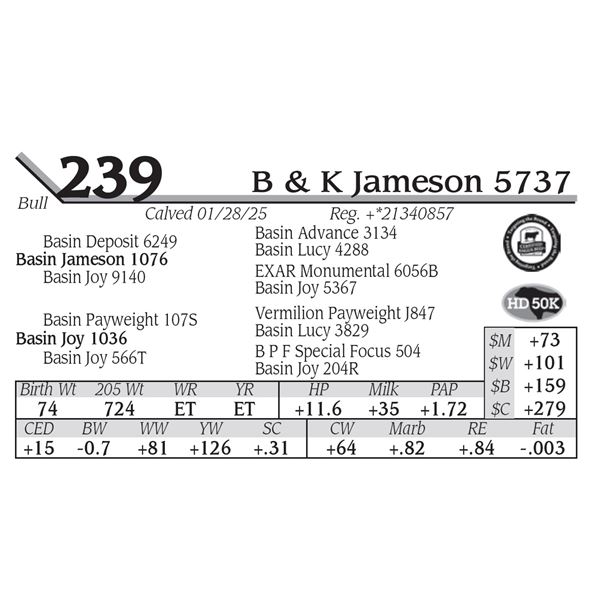 B & K Jameson 5737