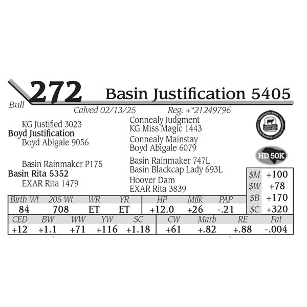 Basin Justification 5405