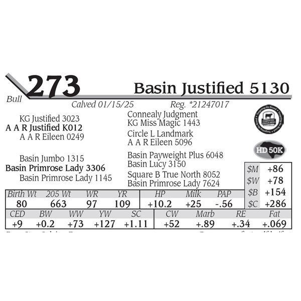 Basin Justified 5130