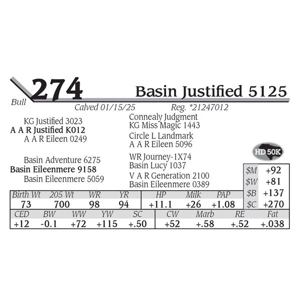 Basin Justified 5125