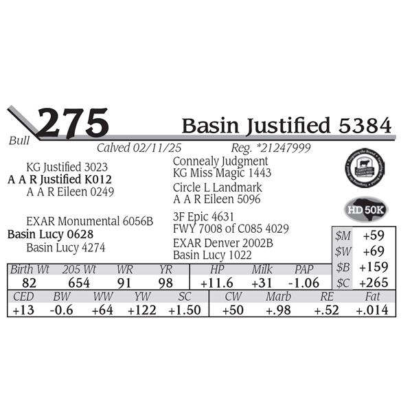 Basin Justified 5384