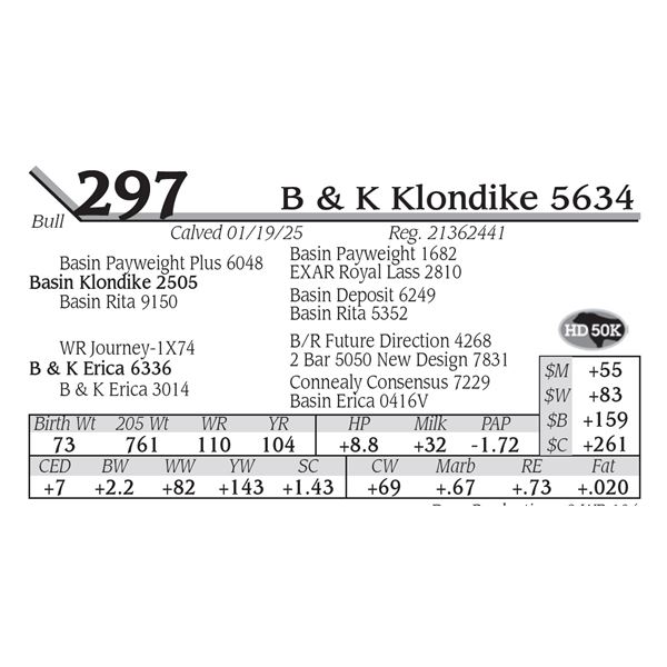 B & K Klondike 5634