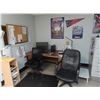 Image 2 : Office Contents w/Computer Peripherals, Fan, File Cabinet, Chairs, Desk Supplies