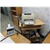 Image 2 : Office Contents w/Desk, Bookcase, Printer, Adding Machine, File Cabinets