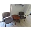 Image 2 : Grey 2 Pc. Desk Set w/Side Chairs and End Table