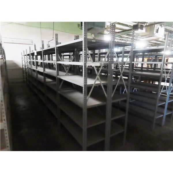 14- Grey Commercial Storage Racks - 14 X $