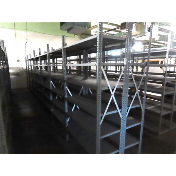 14-Grey Commercial Storage Racks - 14 X $