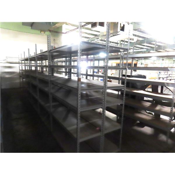 12-Grey Metal Storage Racks - 12 X $