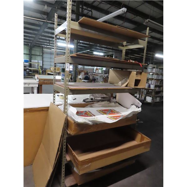 Tan Tear Drop Storage Rack