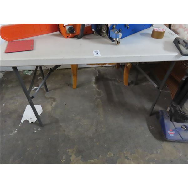 Plastic 4'  Banquet Table